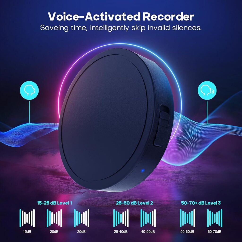 132G (9800 Hour) Voice Activated Recorder - Elasound Voice Recorder